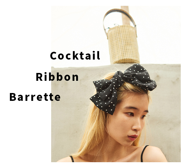 COCKTAIL RIBBON BARRETTE