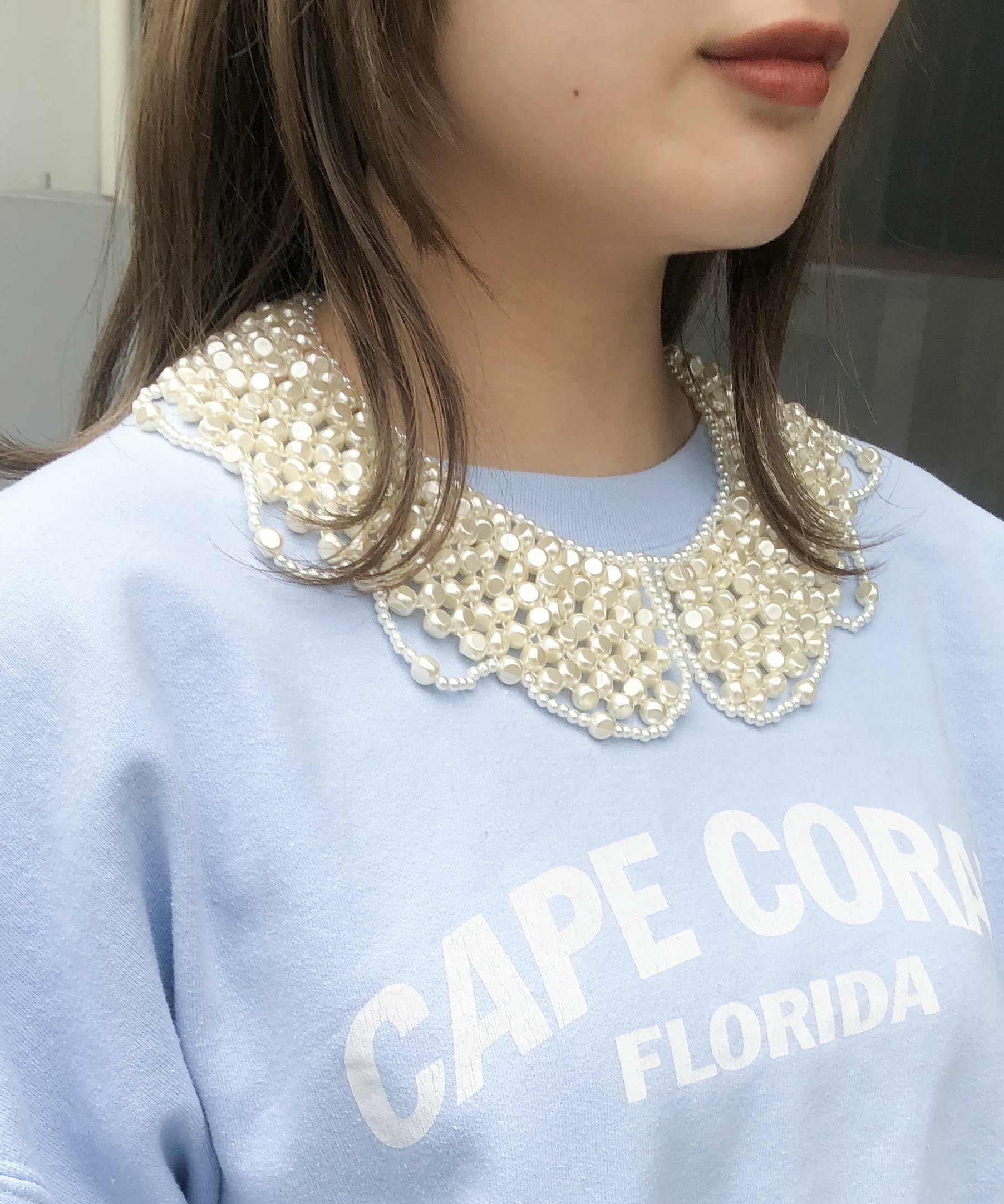 Casselini(キャセリーニ)スカラップビーズつけ襟 | CASSELINI ONLINE