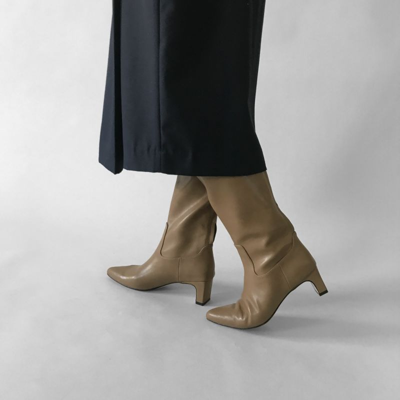 LE VERNIS] Back zipper long boots | CASSELINI ONLINE