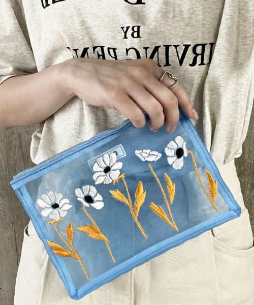 Casselini(キャセリーニ)チュール刺繍ポーチ | CASSELINI ONLINE