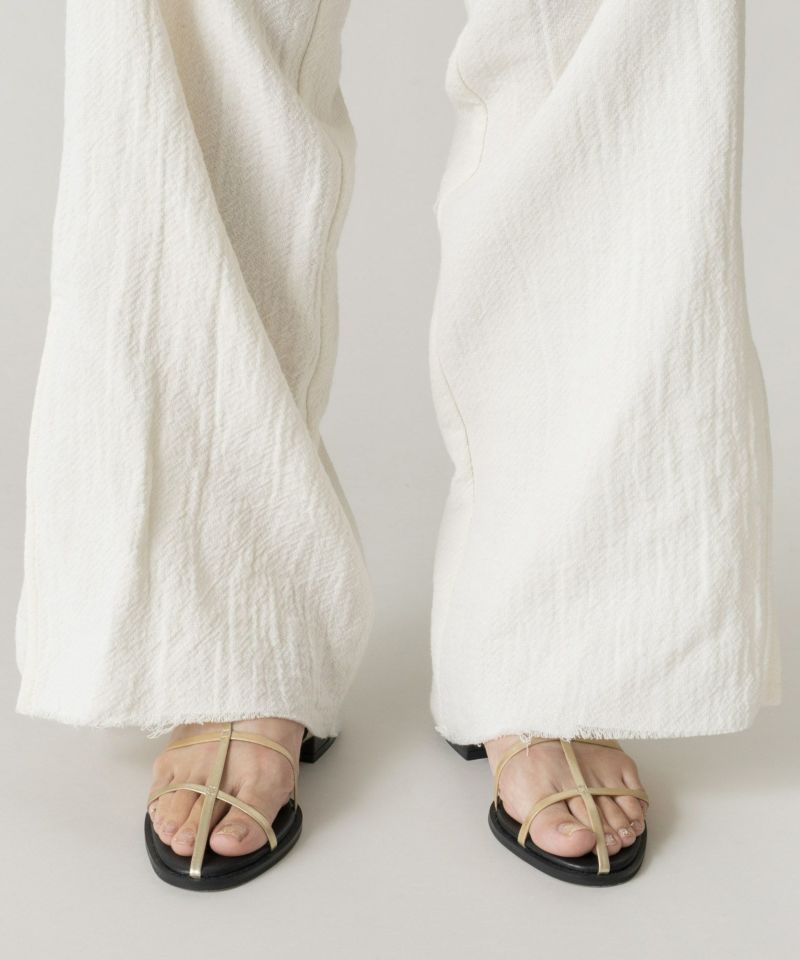 LE VERNIS トゥリングサンダル イエロー LE VERNIS]TOE RING SANDALS