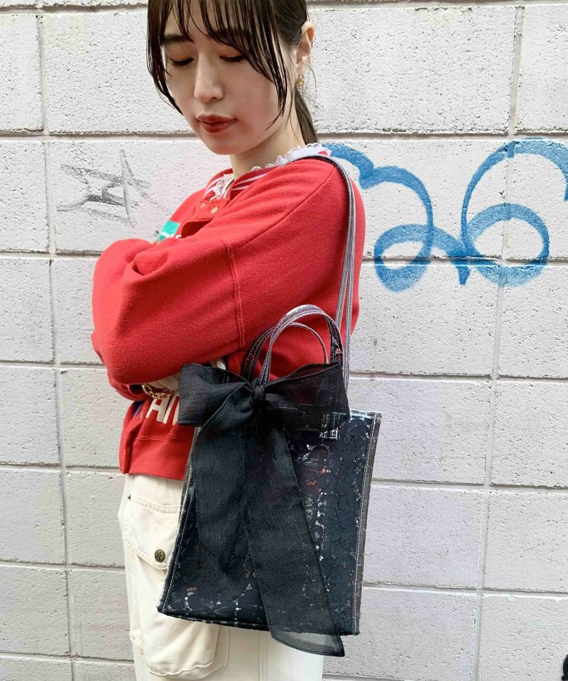 お歳暮 時期 Casselini(キャセリーニ)リボン付きミニトート | ONLINE CASSELINI バッグ