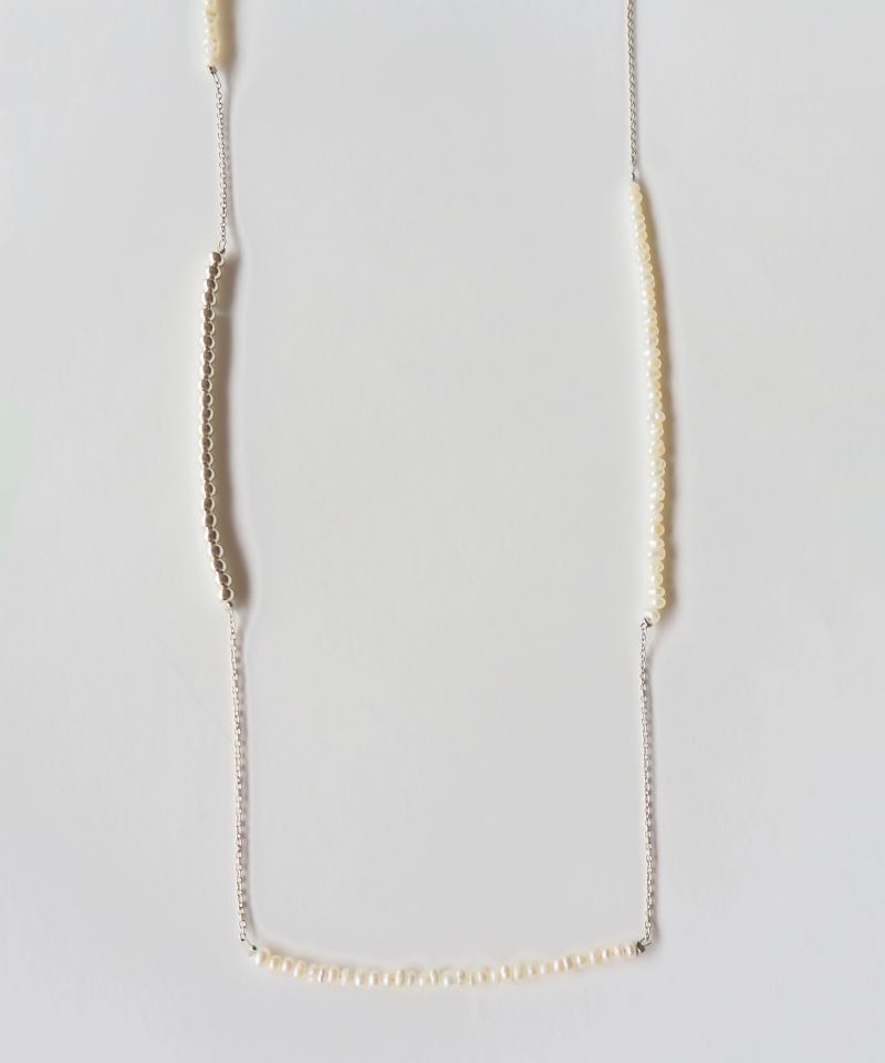 LAPUIS] Random pearl long necklace | CASSELINI ONLINE