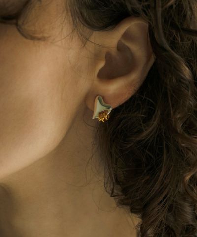 追加生産】[LAPUIS] Coil heart pierced earrings | CASSELINI ONLINE