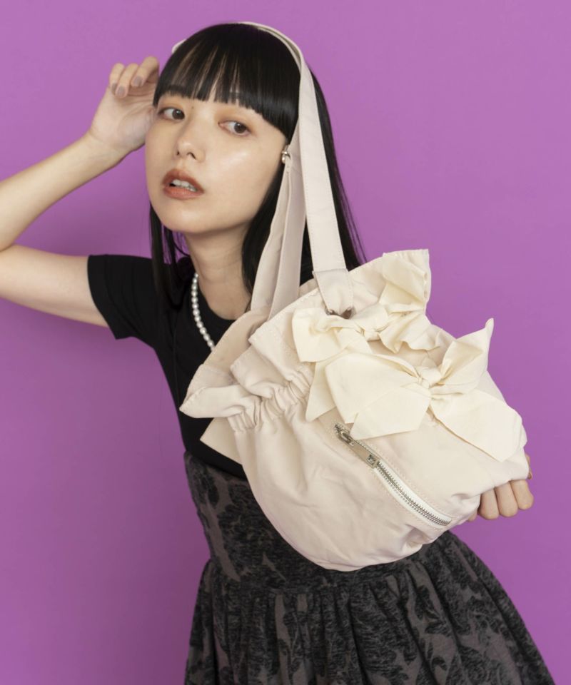 Casselini(キャセリーニ)サイドダブルリボンBAG | CASSELINI