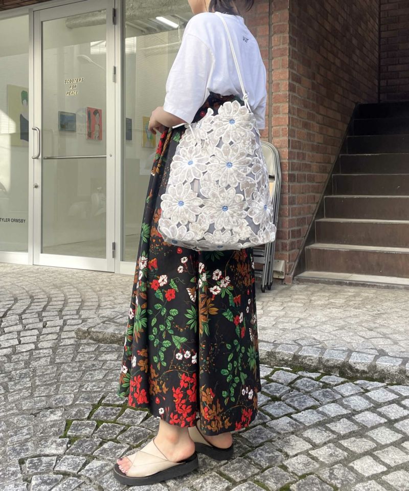 HEY! Mrs ROSE(ヘイ！ミセスローズ)ベロアフラワーTOTE | CASSELINI ONLINE