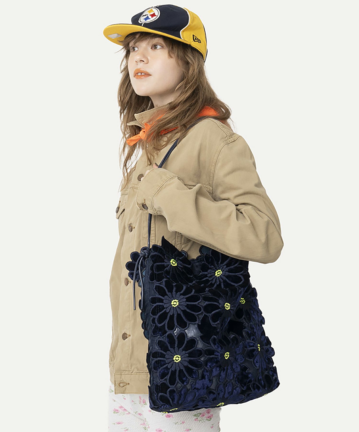 HEY! Mrs ROSE(ヘイ！ミセスローズ)ベロアフラワーTOTE | CASSELINI ONLINE