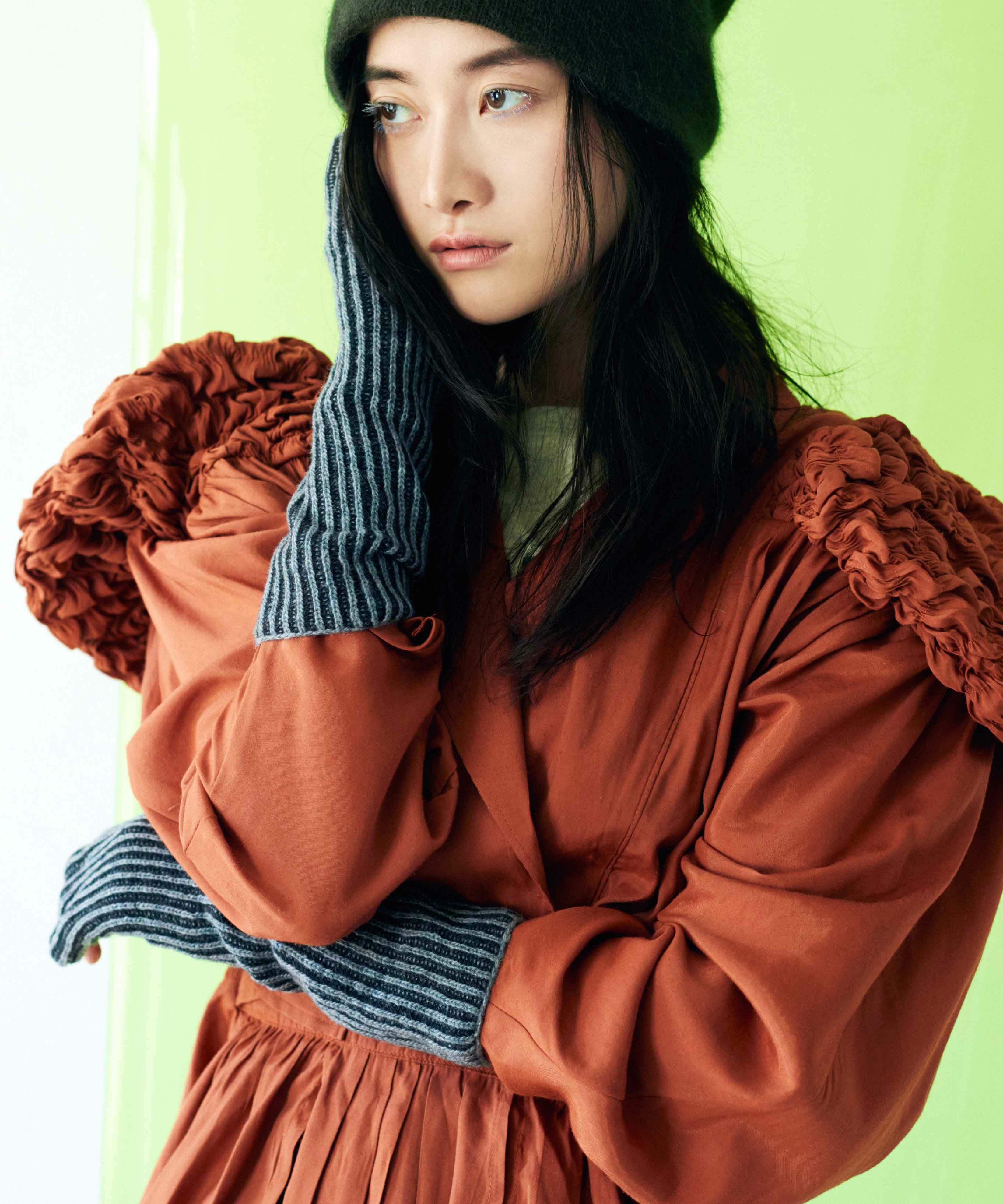 CONTROL FREAK(コントロールフリーク)ツートンリブアームウォーマー