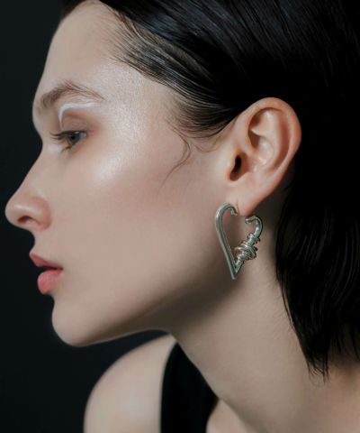 LAPUIS] Double coil hoop pierced earrings | CASSELINI ONLINE