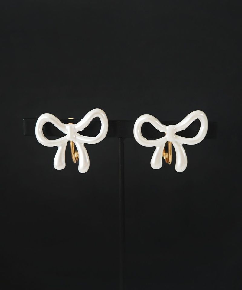 【SHUSHU/TONG】YVMINエディション ヘアクリップ YVMIN X SHUSHUTONG / Double Jeweled Sculpture Bowknot Hair Clip