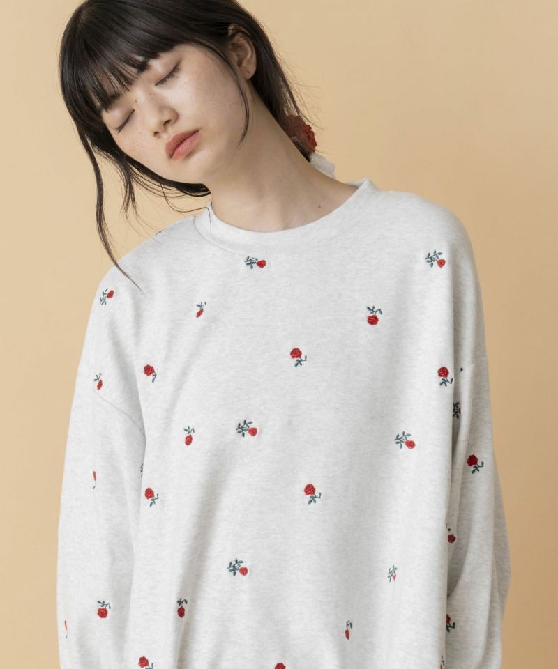 Casselini HOME(キャセリーニ ホーム)刺繍スウェットワンピース