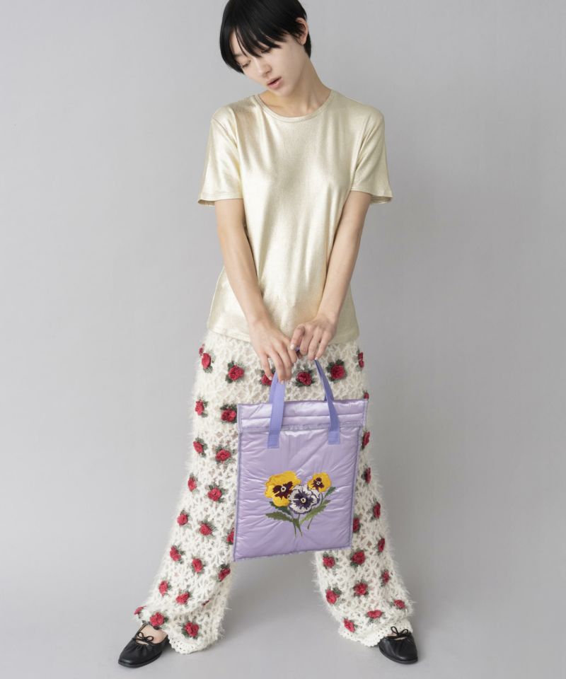 韓国スタバ×Chung Shinレモンエンブロイダリーベニティーケース 韓国スタバ x Chungshin]☆Lemon Embroidery Vanity Case