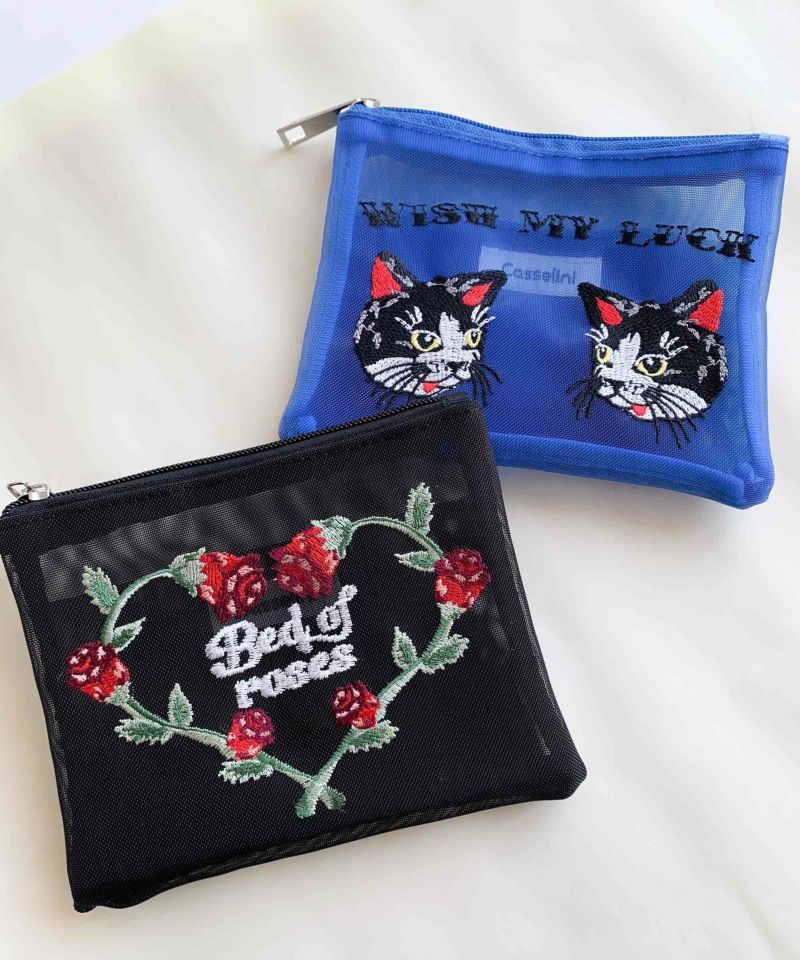 Casselini(キャセリーニ)チュール刺繍ポーチ | CASSELINI ONLINE