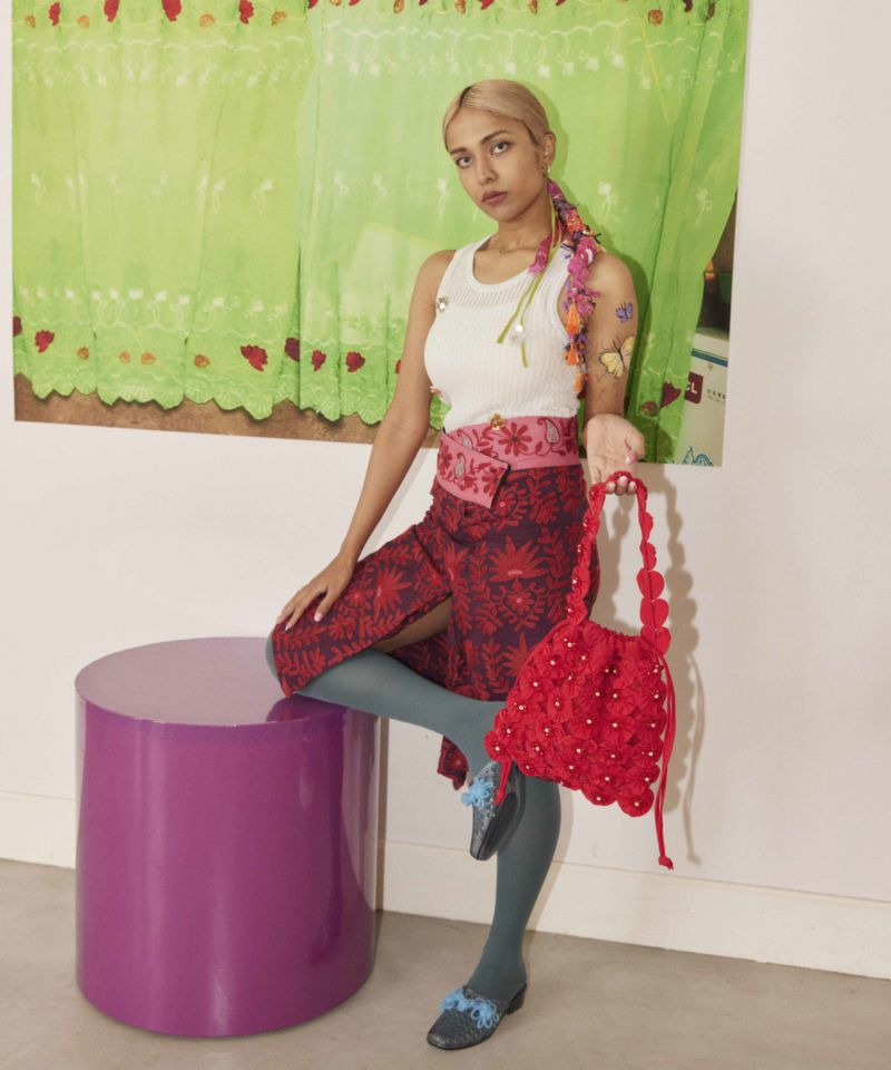 （お得な特別割引価格） Mrs HEY! ROSE(ヘイ！ミセスローズ)ハートYOYO BAG NEW フラワー・リース