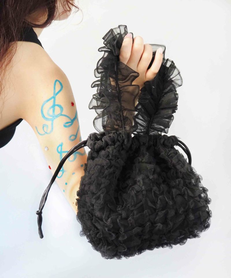 HEY! Mrs ROSE(ヘイ！ミセスローズ)Tulle Smocking BAG | CASSELINI ONLINE