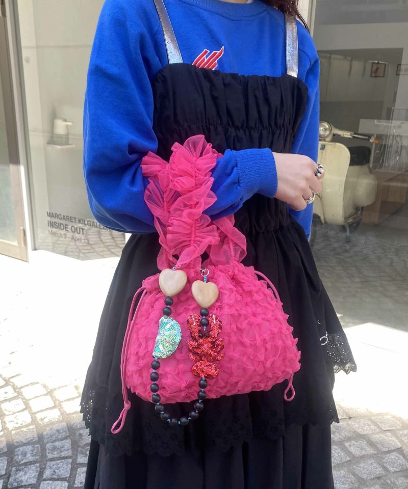 HEY! Mrs ROSE(ヘイ！ミセスローズ)Tulle Smocking BAG | CASSELINI ONLINE