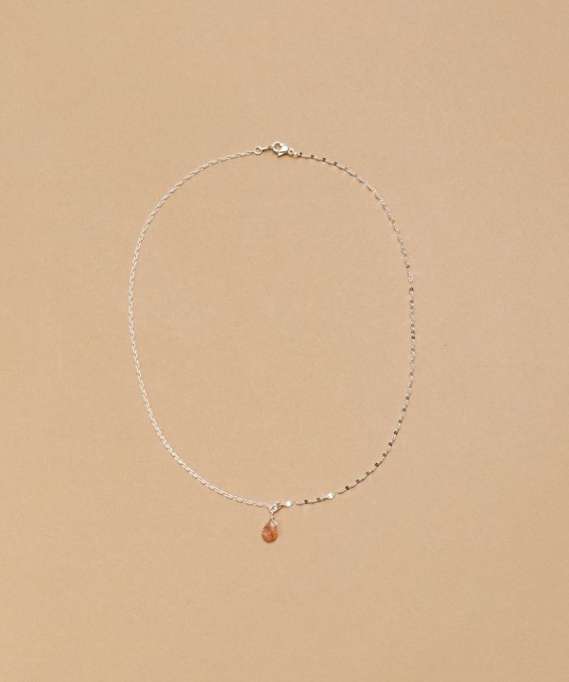 Silver925 by LAPUIS] gemstone dual chain necklace | CASSELINI ONLINE