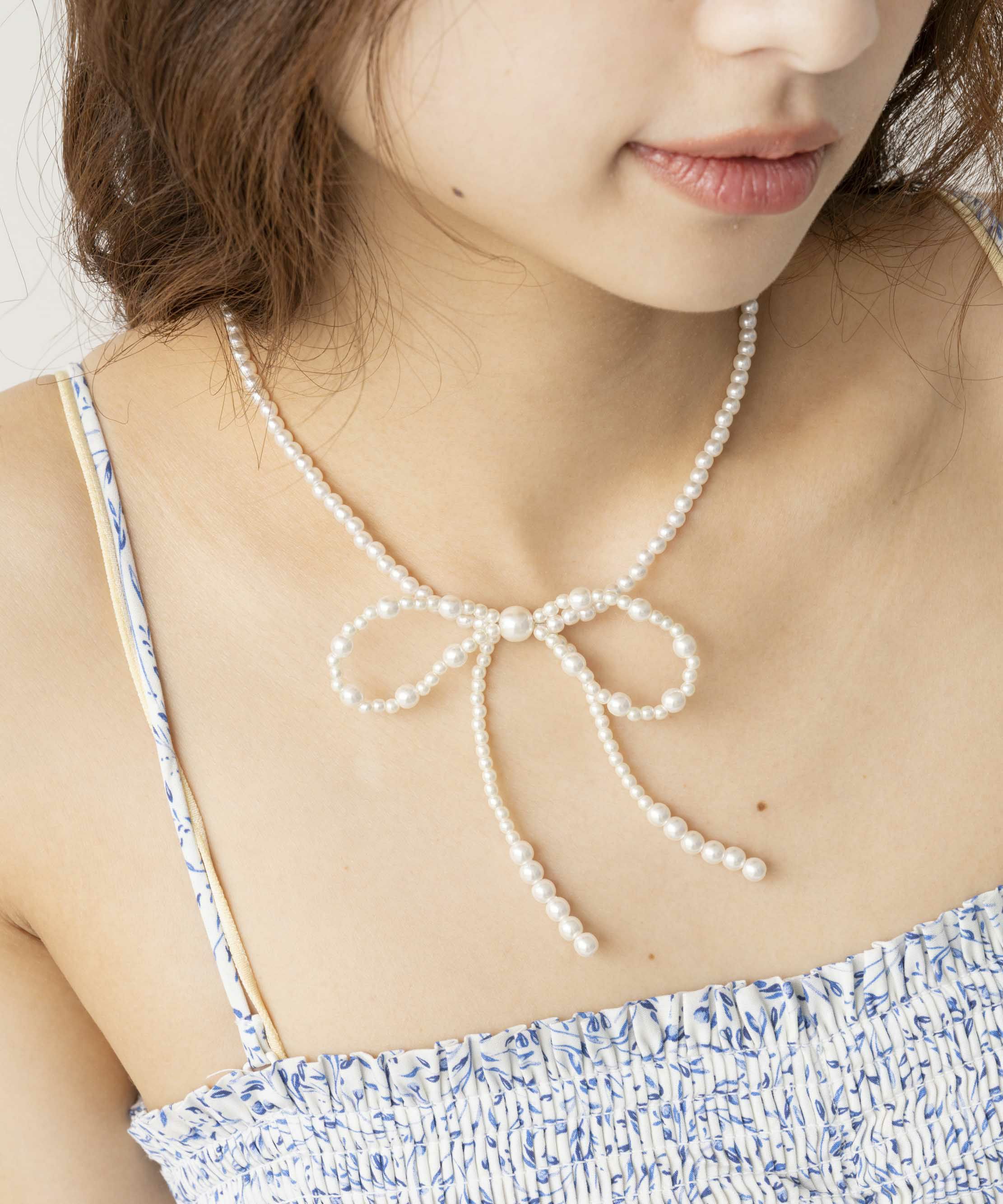 Casselini(キャセリーニ)リボンビーズネックレス | CASSELINI ONLINE 