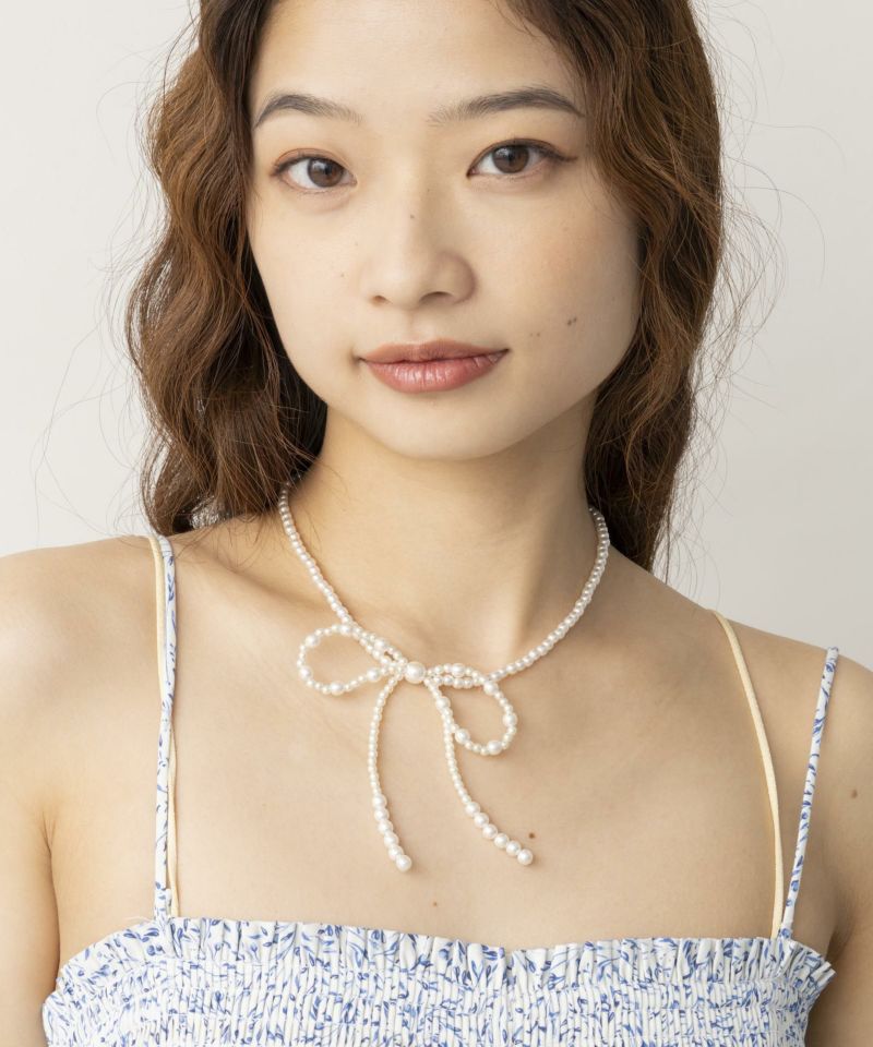 Casselini(キャセリーニ)リボンビーズネックレス | CASSELINI ONLINE