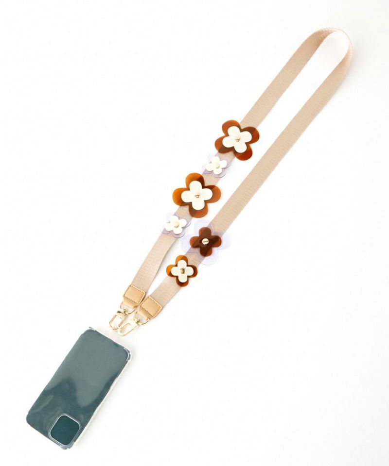 小物 chacha Casselini(キャセリーニ)フラワーパーツモバイルショルダー