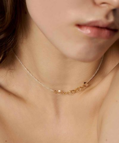 Silver925 by LAPUIS] Cube dual necklace | CASSELINI ONLINE
