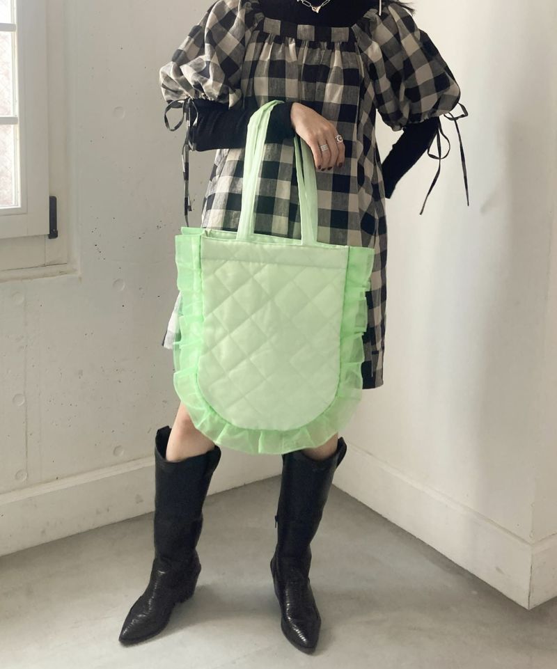 本当に信頼出来る商品 Casselini(キャセリーニ)シアーキルトフリルトート CASSELINI | Tote Bag