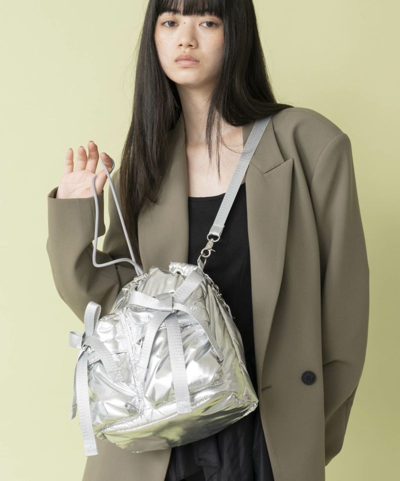 エスプリ リボンキンチャク 巾着 スペシャルリボンショルダー ポーチ Casselini(キャセリーニ)リボン巾着ショルダー | CASSELINI
