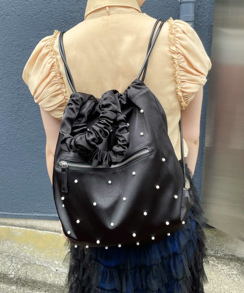 Casselini メタリックシルバー　リュックサック Casselini メタリックシルバー リュックサック ナップサック