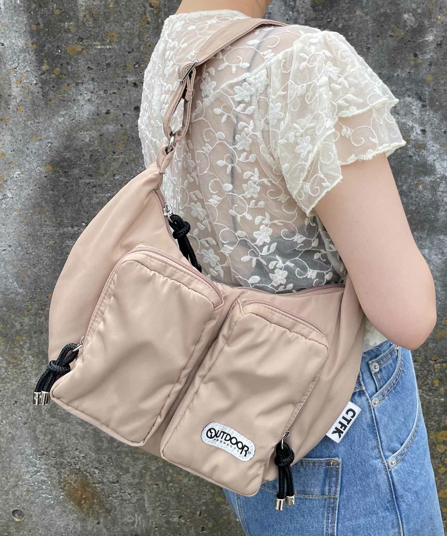 OUTDOOR PRODUCTS×CONTROL FREAK/CTFK】ダブルポケットハンドルバッグ