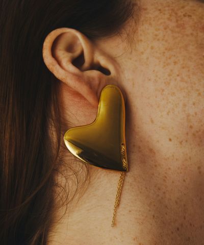 【在庫僅少】 earrings plate Heart LAPUIS] | ONLINE CASSELINI アクセサリー