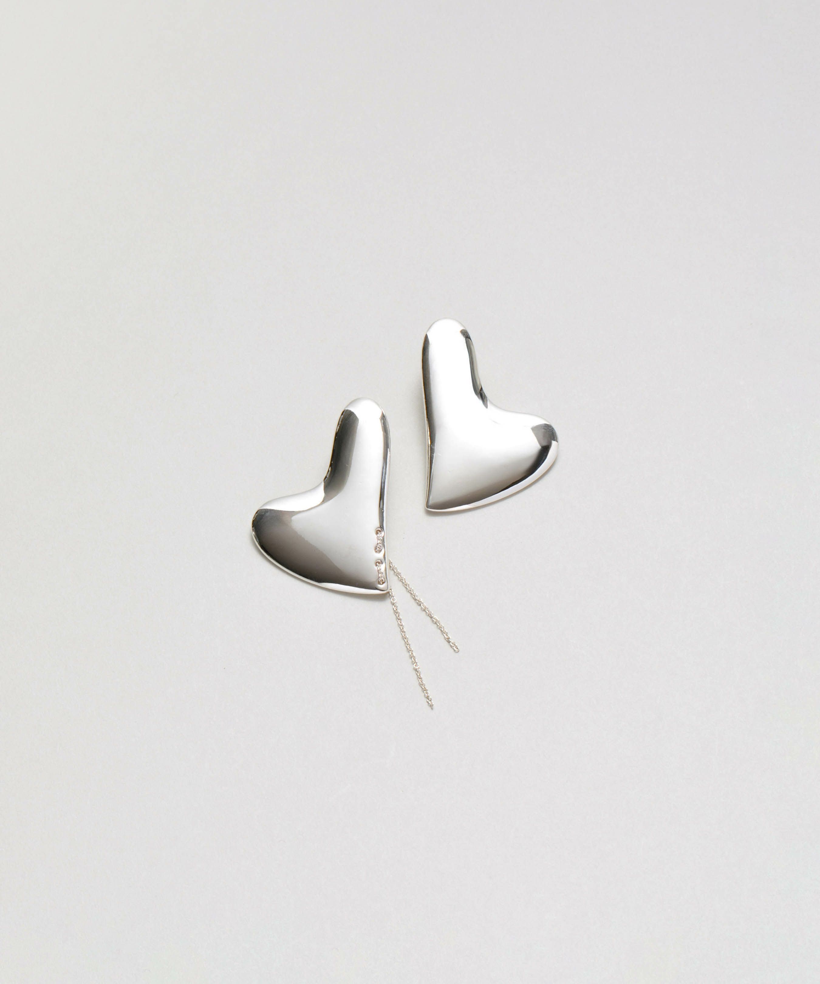 LAPUIS] Heart plate pierced earrings | CASSELINI ONLINE SHOP