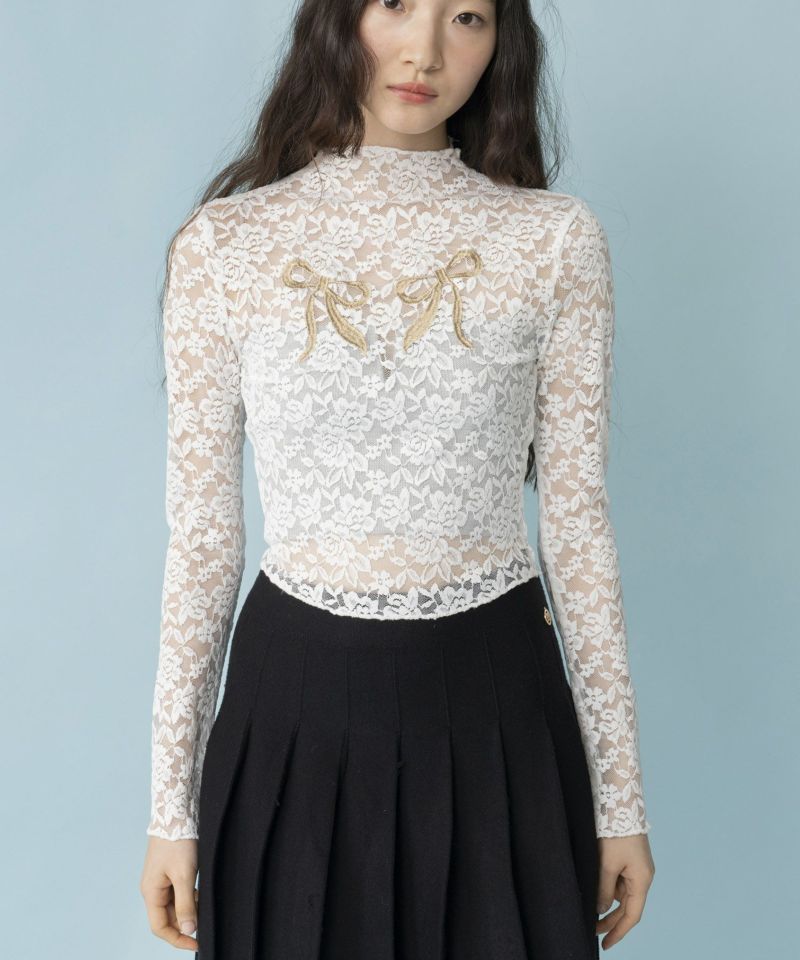 Casselini(キャセリーニ)ダブルリボンレーストップス | CASSELINI