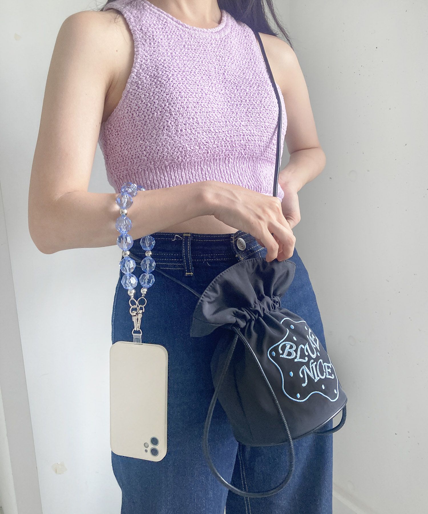 Casselini(キャセリーニ)ビーズハンドル巾着 | CASSELINI ONLINE SHOP