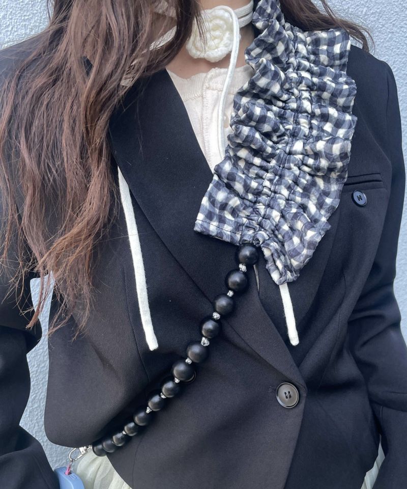 Casselini(キャセリーニ)プリントフリルモバイルショルダー