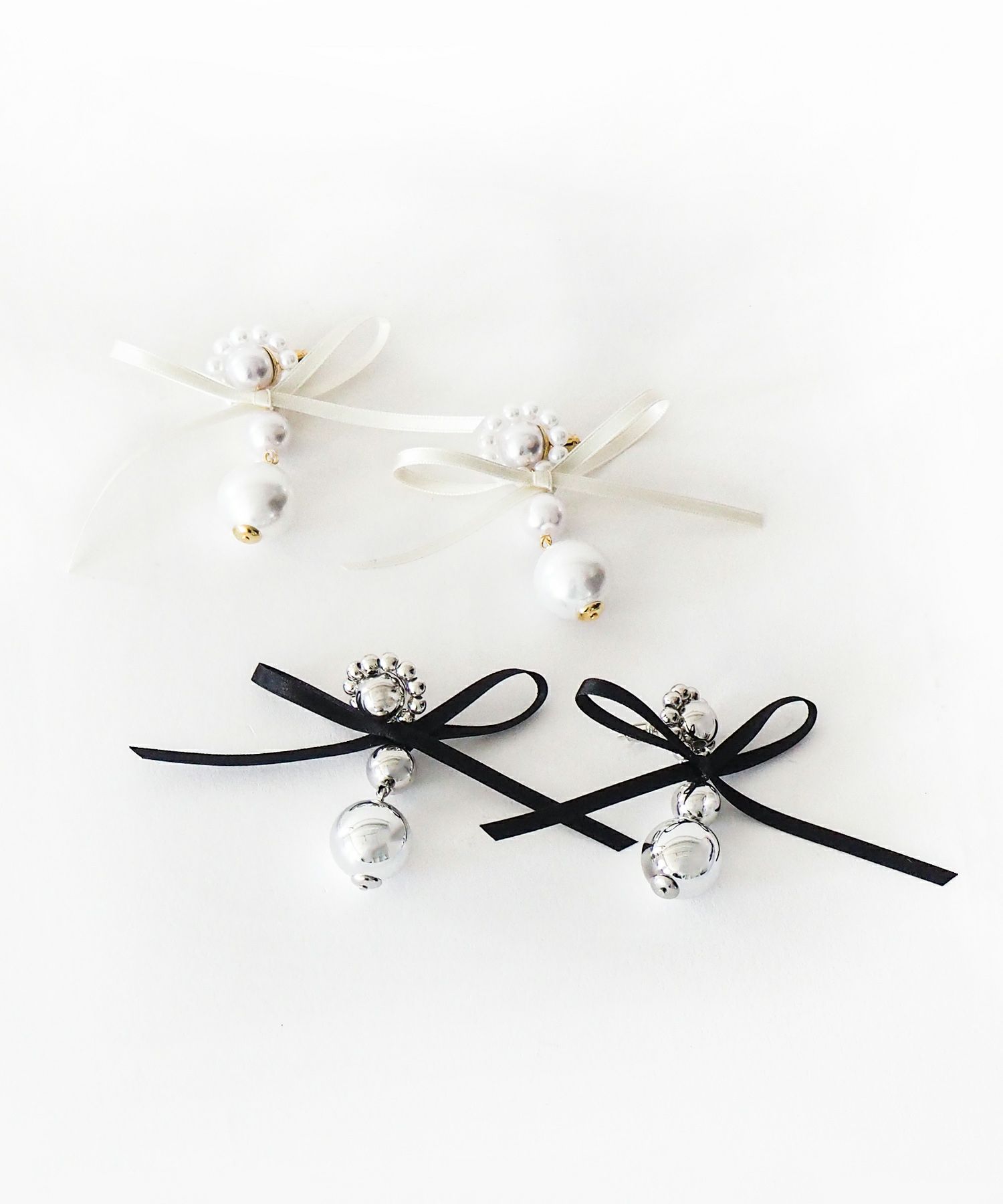 Casselini(キャセリーニ)パールビーズリボンピアス | CASSELINI ONLINE