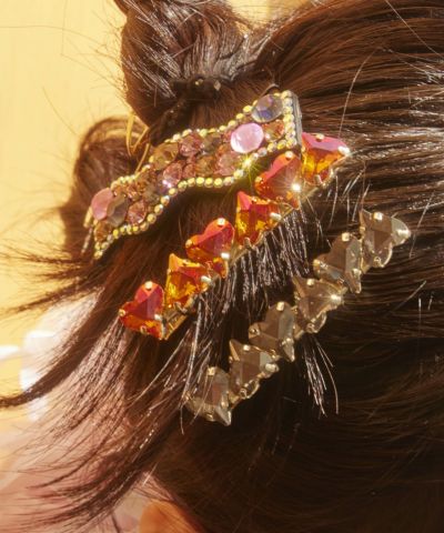 Casselini(キャセリーニ)ビッグビジューヘアクリップ