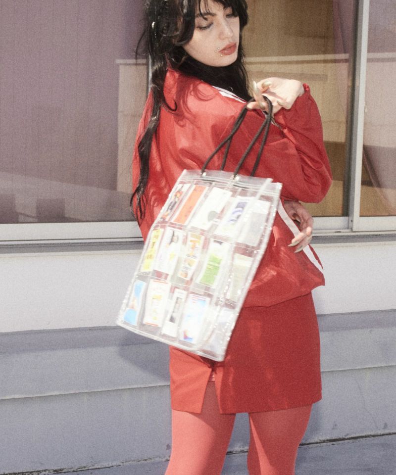 HEY! Mrs ROSE Shield Motif Tote ビニールバッグ HEY! Mrs ROSE(ヘイ！ミセスローズ)Shield Motif Tote