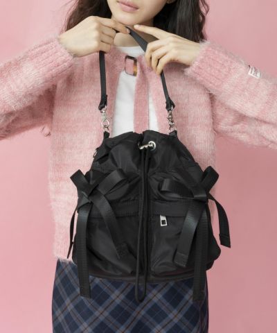 追加生産】Casselini(キャセリーニ)リボン巾着ショルダー＜6月