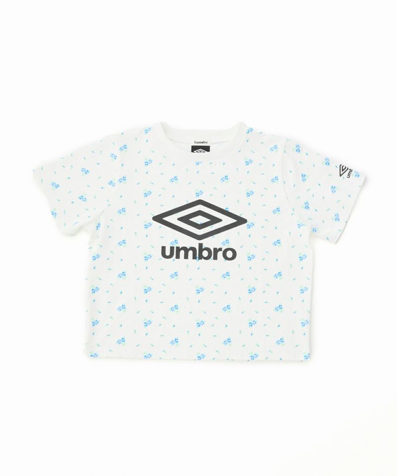 tシャツ 「UMBRO × Casselini」 花柄ロゴTシャツ レディース Casselini(キャセリーニ)【UMBRO × Casselini】花柄ロゴTシャツ