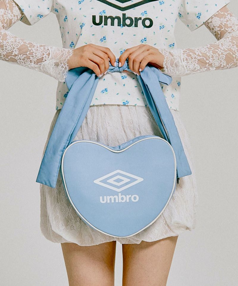 UMBRO × Casselini 2WAYハートショルダー(ブルー 新作 Casselini(キャセリーニ)【UMBRO × Casselini】2WAYハート