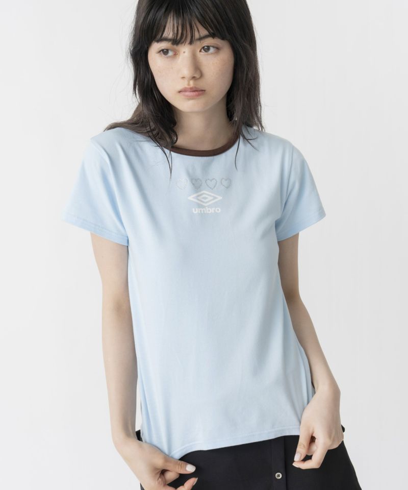 品質のいい Casselini(キャセリーニ)【UMBRO Casselini】ラインストーンT × トップス