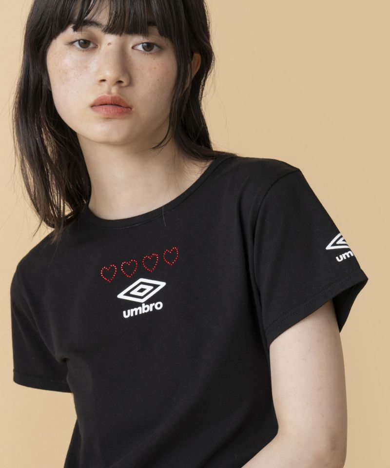 Casselini(キャセリーニ)【UMBRO × Casselini】ラインストーンT
