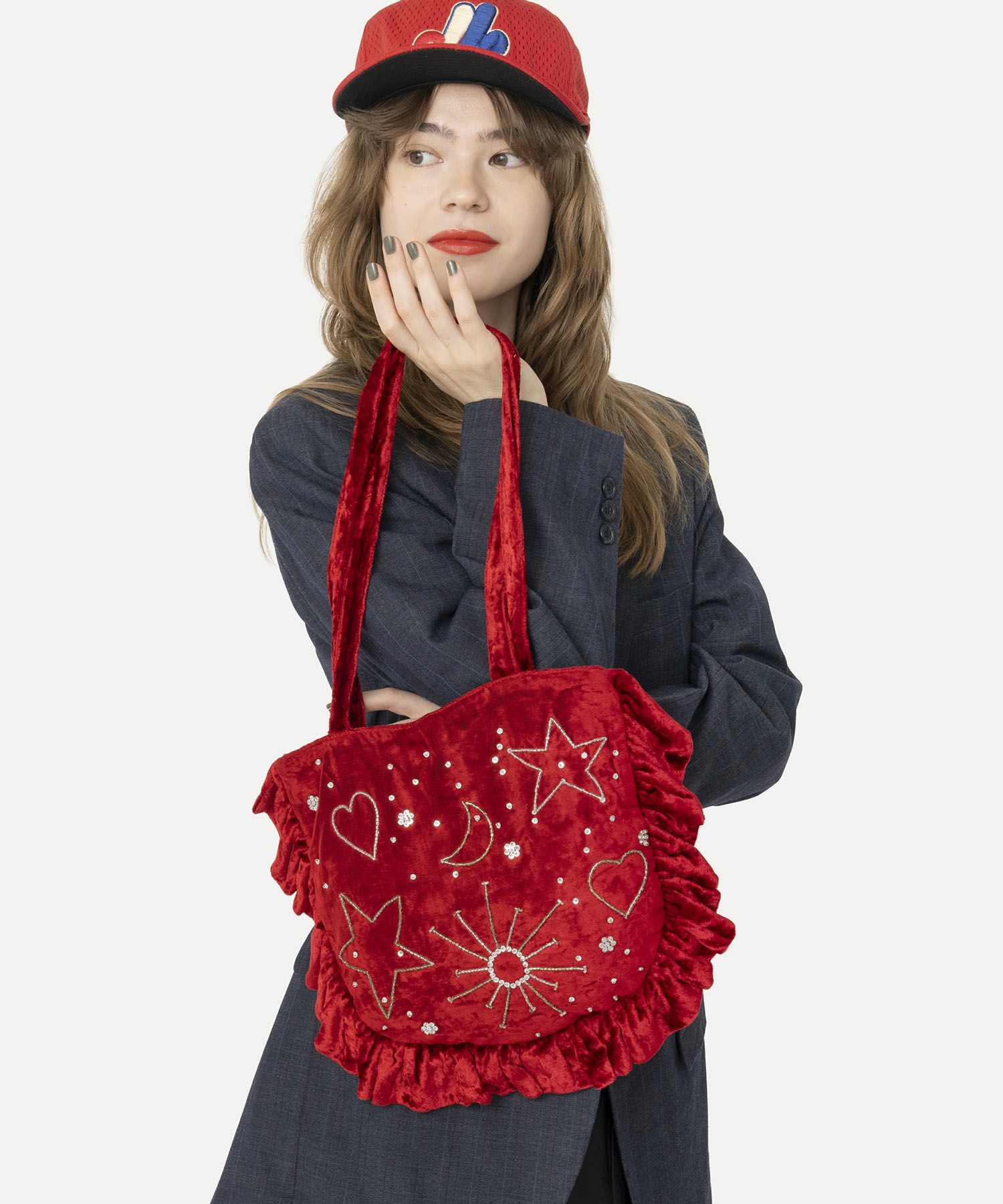 HEY! Mrs ROSE(ヘイ！ミセスローズ)Velvet Gyoza Tote | CASSELINI