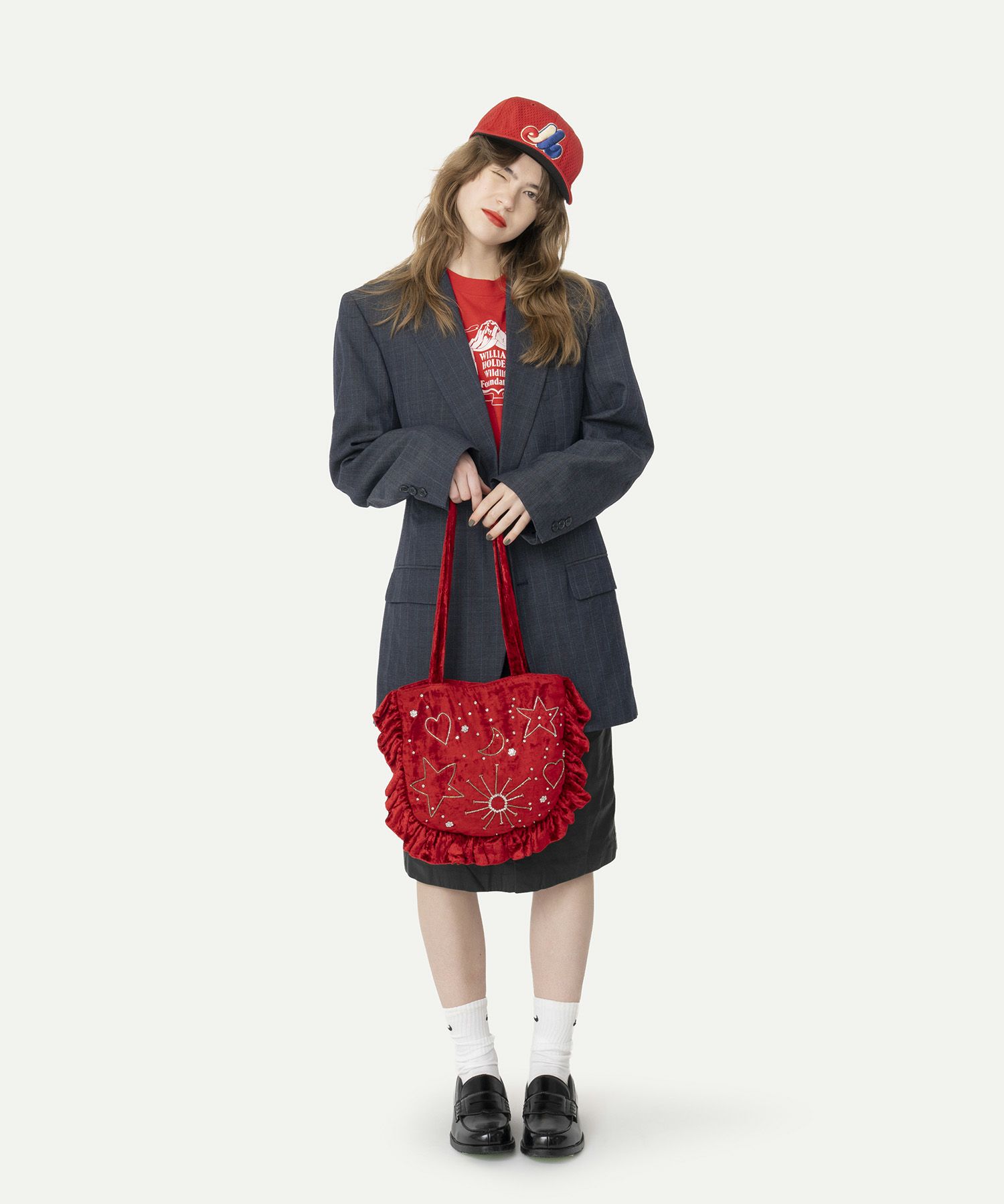 HEY! Mrs ROSE(ヘイ！ミセスローズ)Velvet Gyoza Tote | CASSELINI