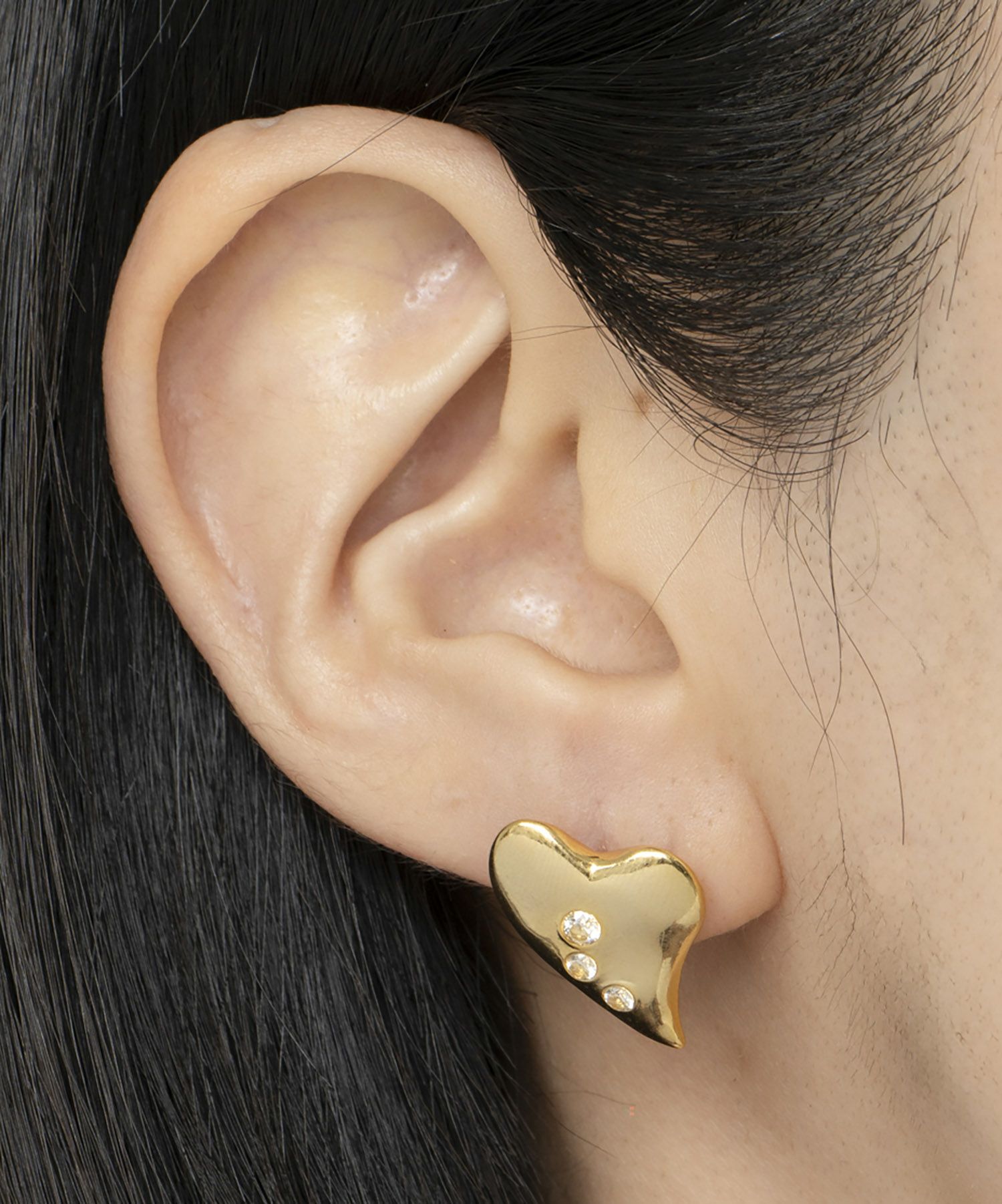 ハンドメイドピアス3050 LAPUIS] Garden heart pierced earrings | CASSELINI ONLINE SHOP