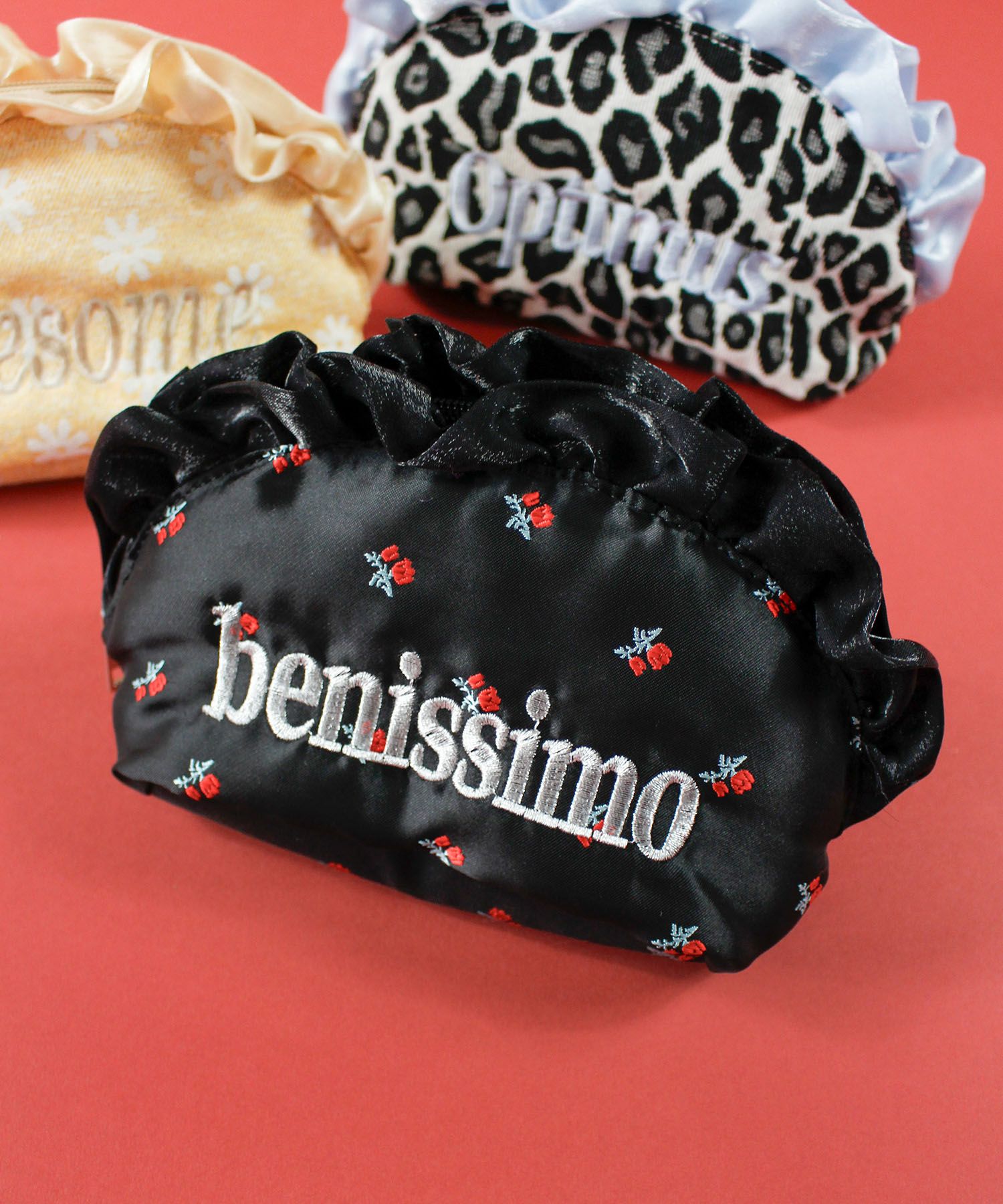 Casselini(キャセリーニ)ジャガードフリルポーチ | CASSELINI ONLINE SHOP