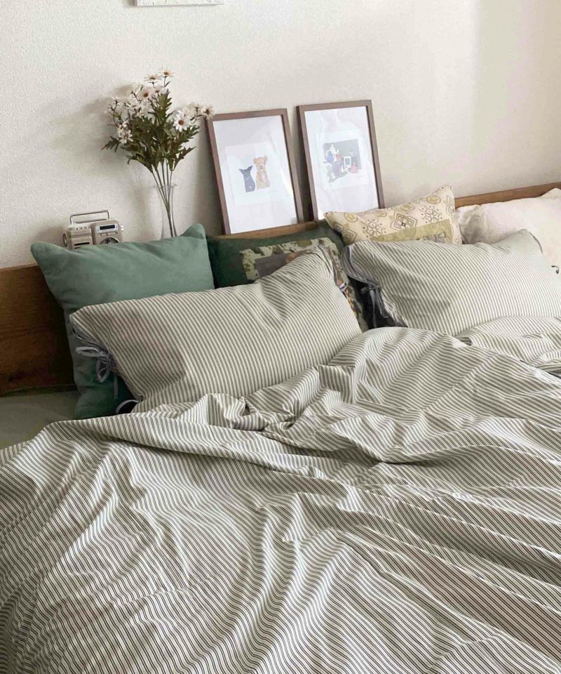 キャセリーニホーム　ストライプ布団カバー、枕カバーセット CASSELINI｜Casselini HOME(キャセリーニ ホーム)ストライプ布団