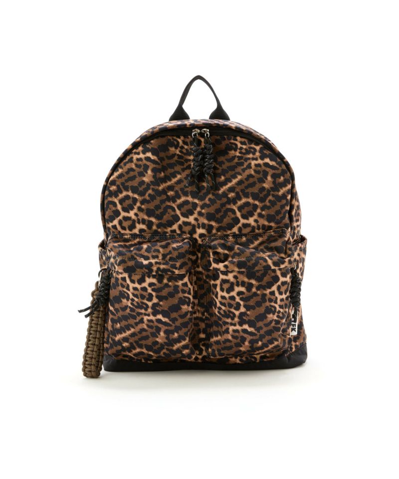 極美品✨希少　キプリング　A4可　リュック　バックパック　ナイロン　レオパード 極美品✨希少 キプリング A4可 リュック バックパック ナイロン