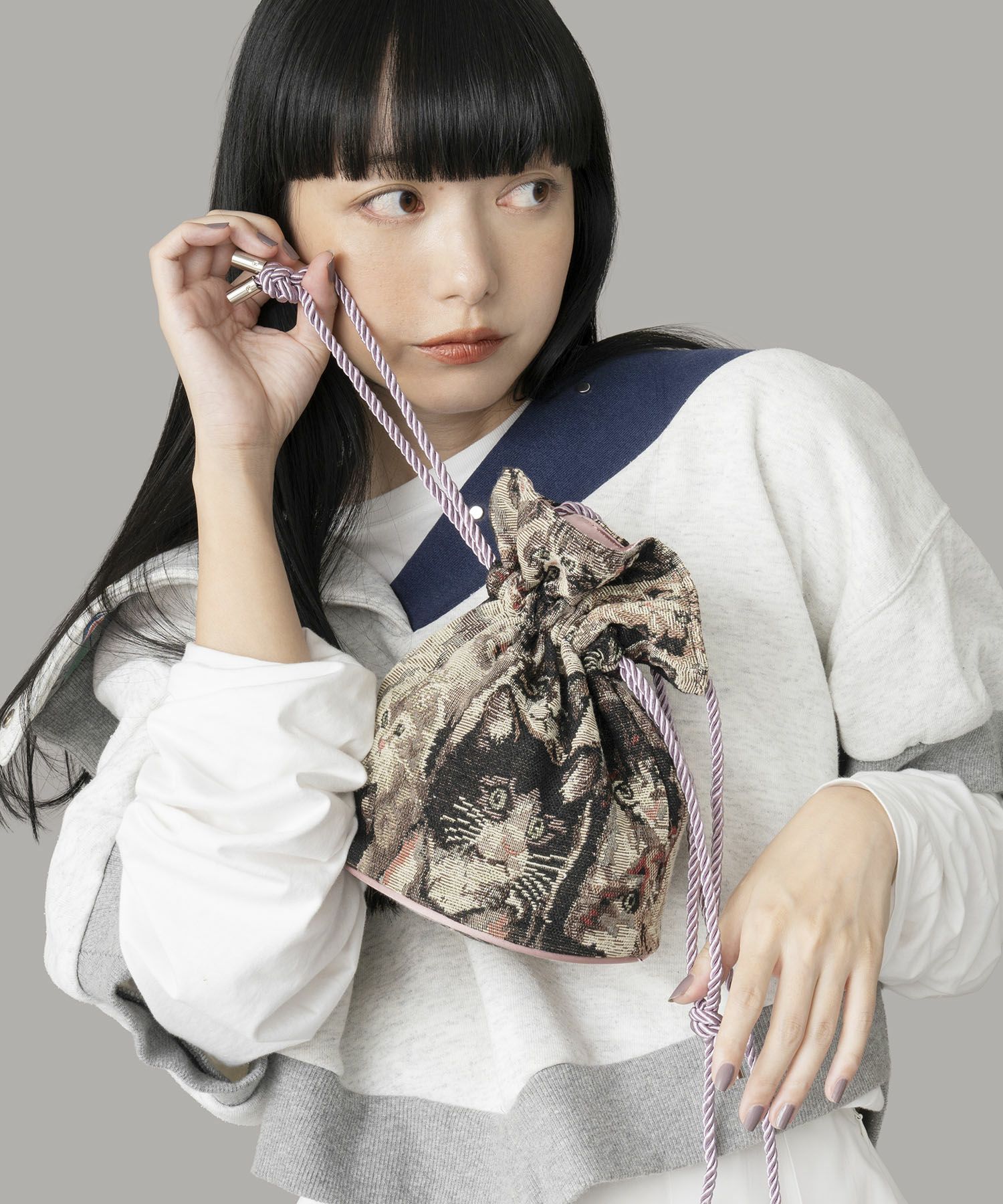 HEY! Mrs ROSE(ヘイ！ミセスローズ)フラワー刺繍TOTE mini | CASSELINI