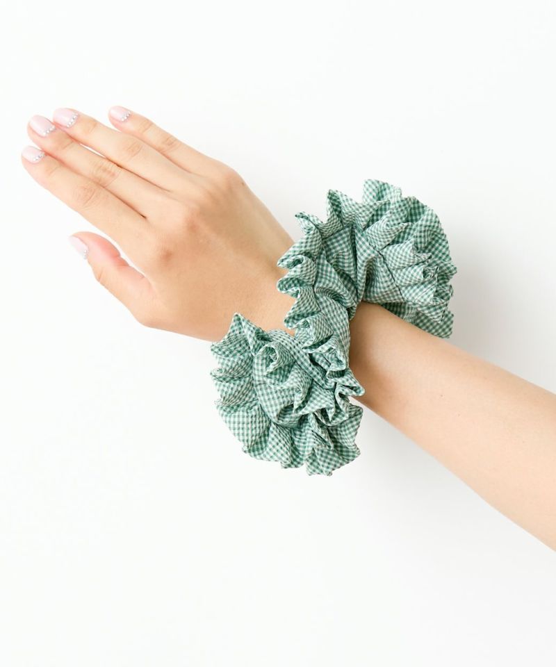 Casselini(キャセリーニ)ギンガムフリルシュシュ | CASSELINI ONLINE SHOP